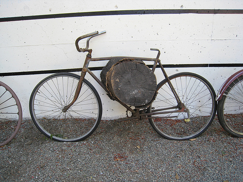 Bike with stump